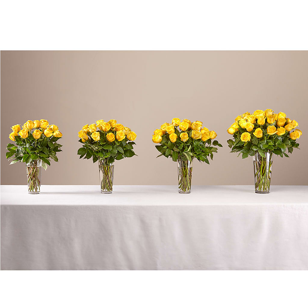 Long Stem Yellow Rose Bouquet – Floral Expressions, Auburn IL