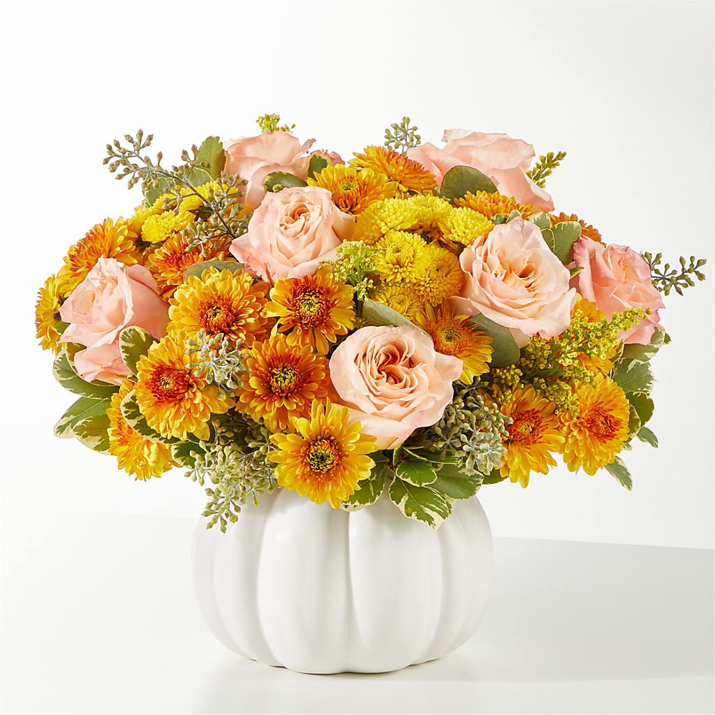 Peachy Pumpkin – Floral Expressions, Auburn IL