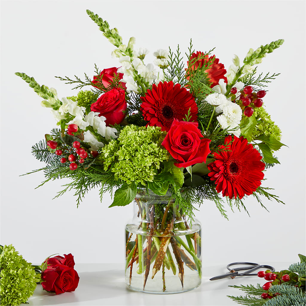 Merry Moment Bouquet – A Florist Original – Floral Expressions, Auburn IL