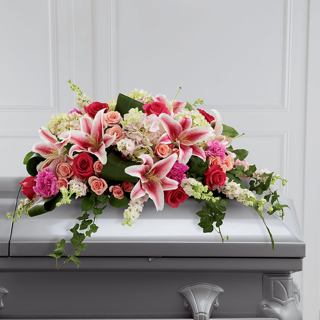 Splendid Grace Casket Spray – Floral Expressions, Auburn IL