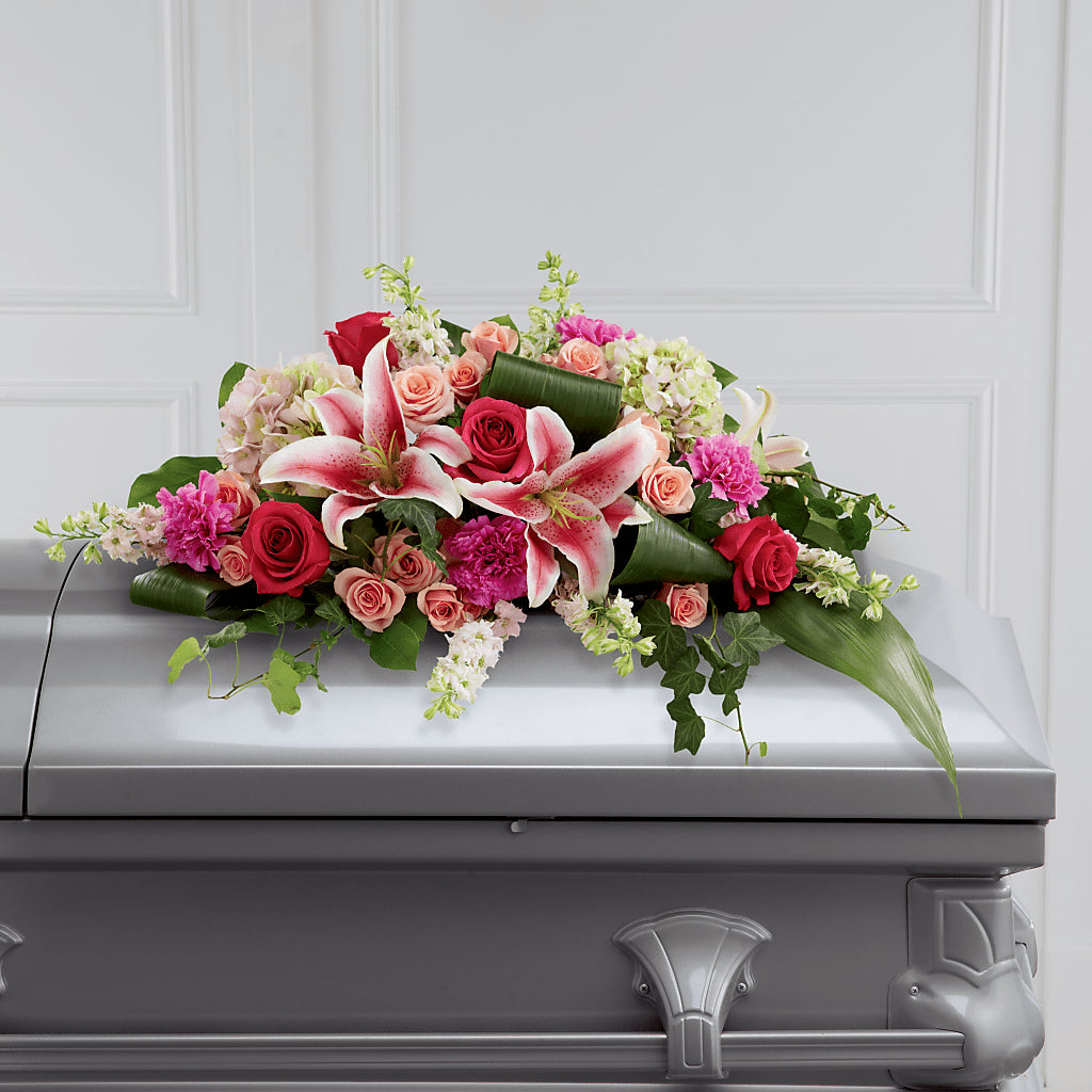 Splendid Grace Casket Spray – Floral Expressions, Auburn IL