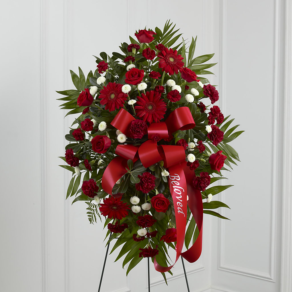 Treasured Memories Standing Spray – Floral Expressions, Auburn IL