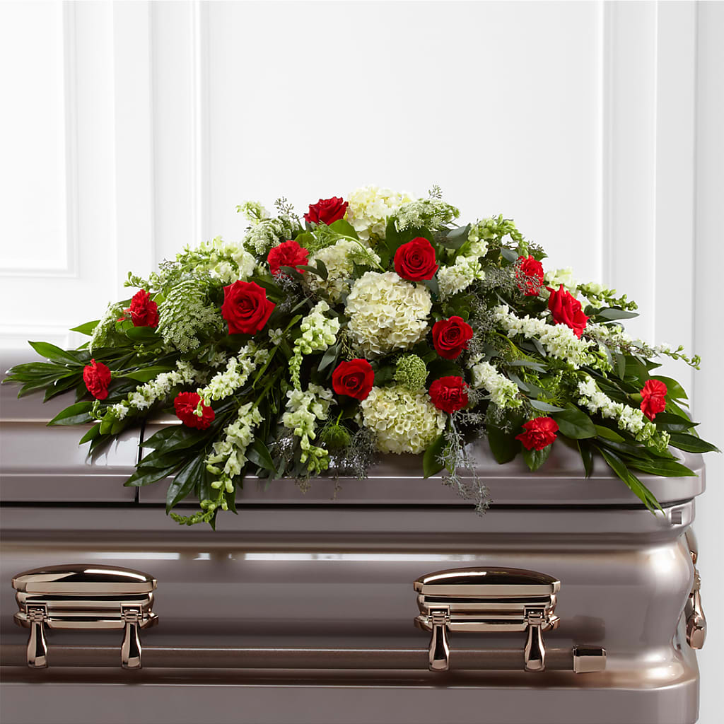 Sincerity Casket Spray – Floral Expressions, Auburn IL