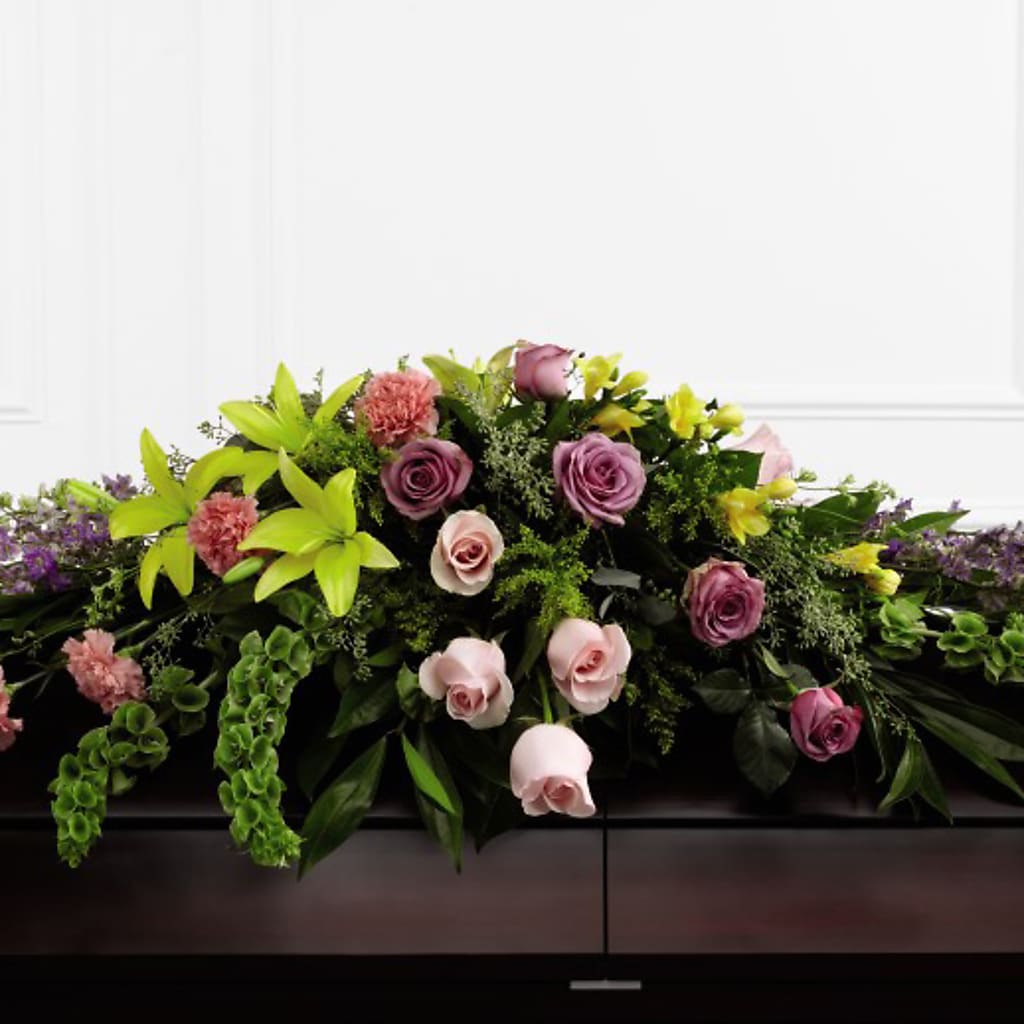 Forever Beloved Casket Spray – Floral Expressions, Auburn IL
