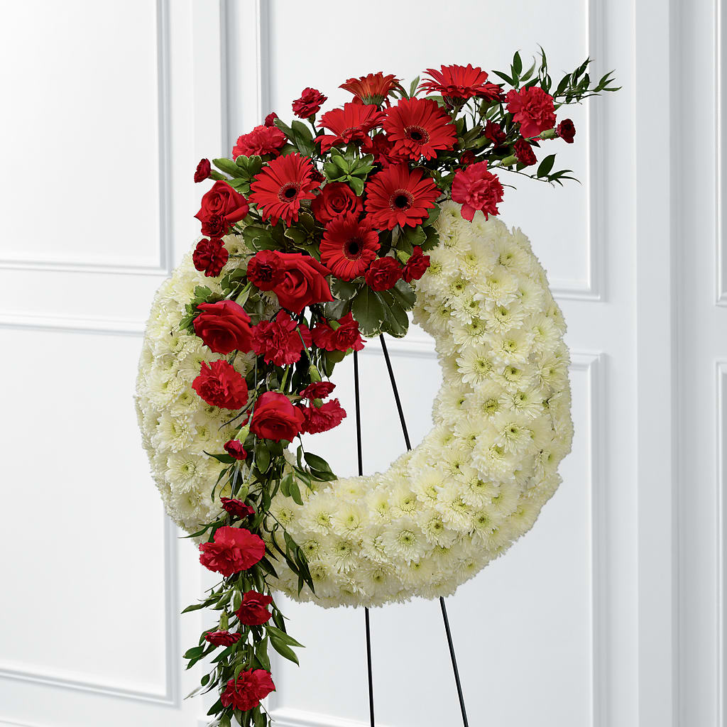 Graceful Tribute Wreath – Floral Expressions, Auburn IL