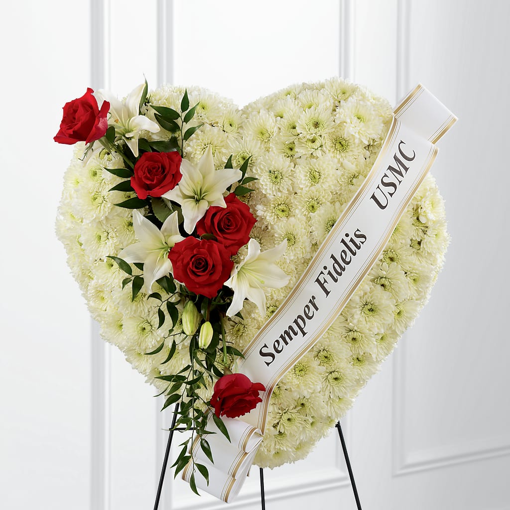 Heartfelt Hero Standing Heart – Floral Expressions, Auburn IL