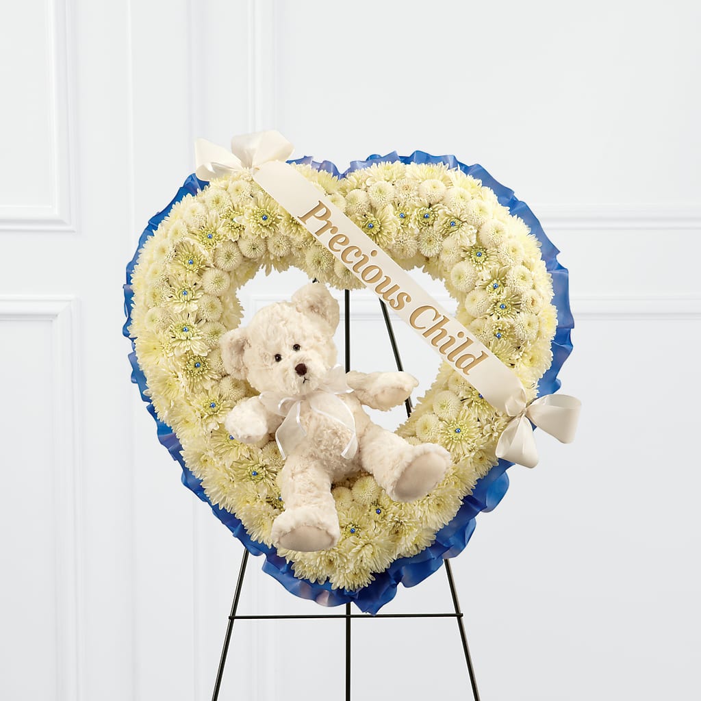 Precious Child Standing Heart – Floral Expressions, Auburn IL