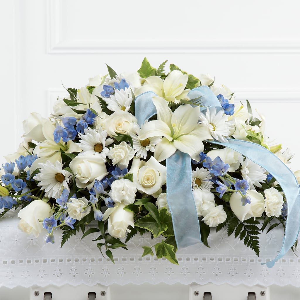 Tender Treasure Casket Spray – Floral Expressions, Auburn IL