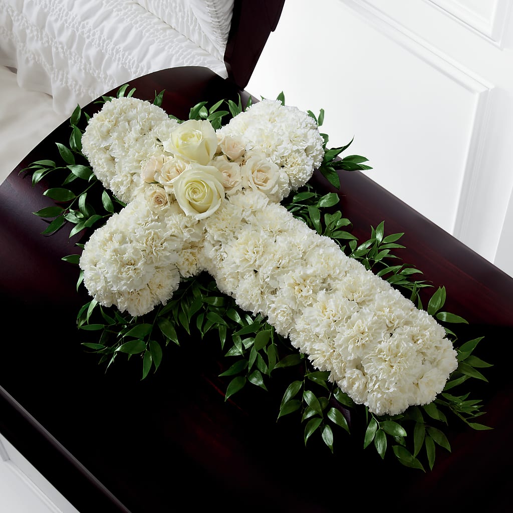 Peaceful Memories Casket Spray (Standard) – Floral Expressions, Auburn IL
