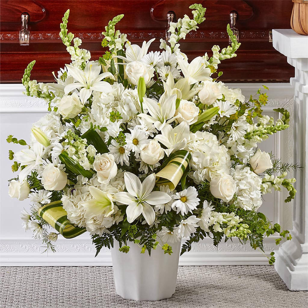 Thoughts of Tranquility Floor Basket – Floral Expressions, Auburn IL