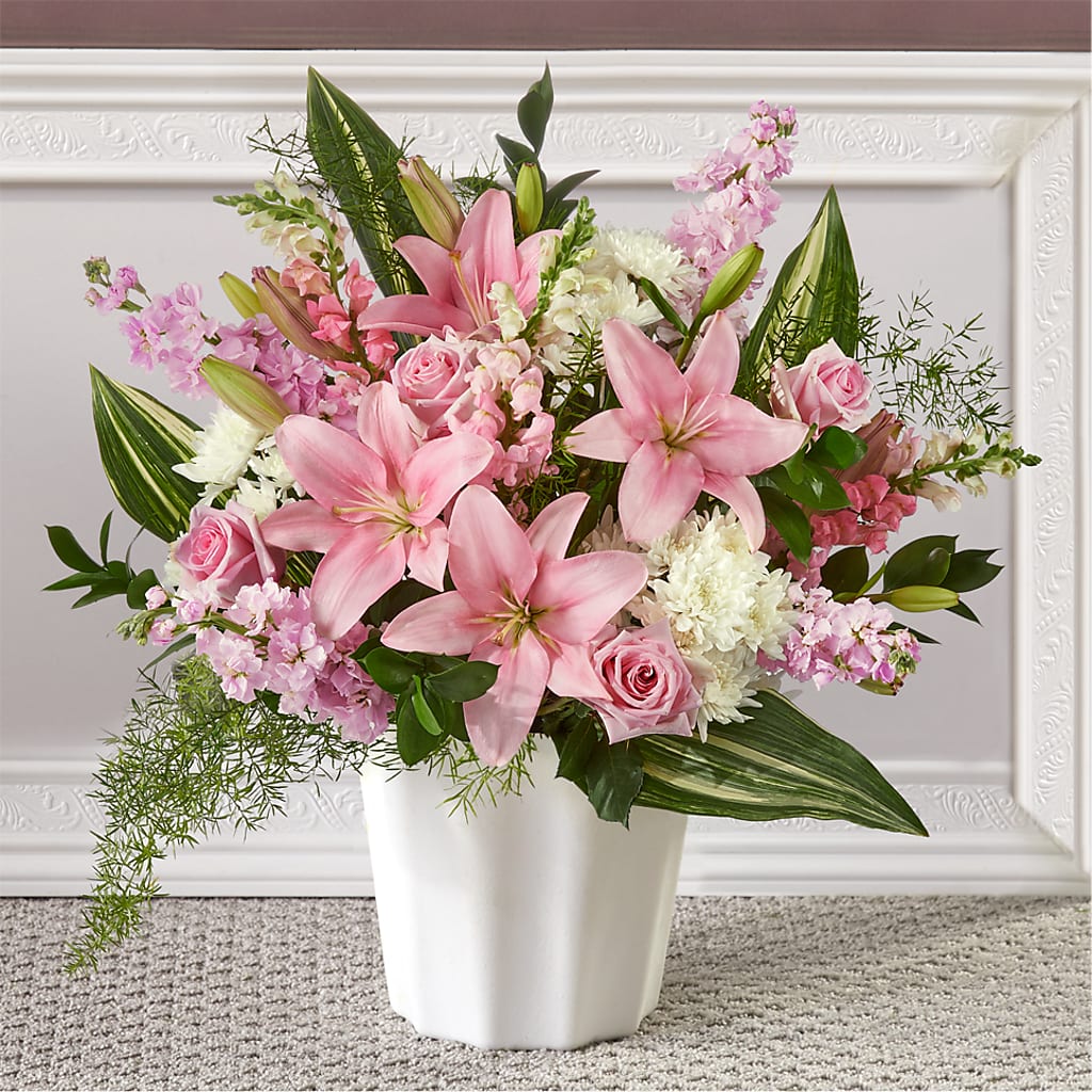 Simply Serene Floor Basket – Floral Expressions, Auburn IL