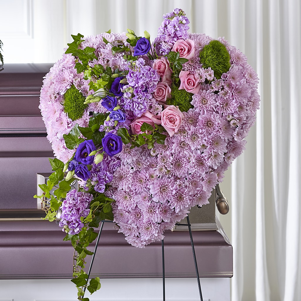 Treasured Love Standing Heart – Floral Expressions, Auburn IL