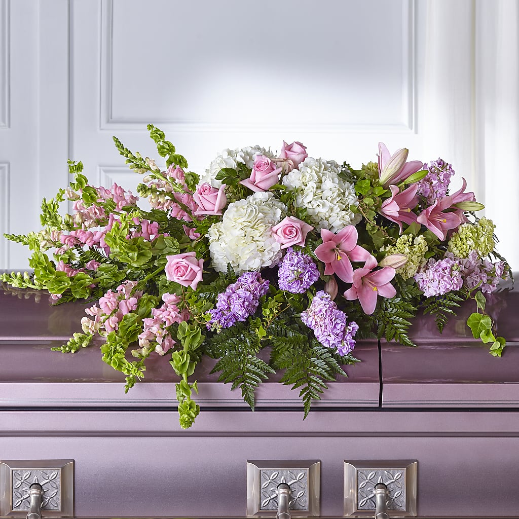 Life's Gratitude Casket Spray – Floral Expressions, Auburn IL