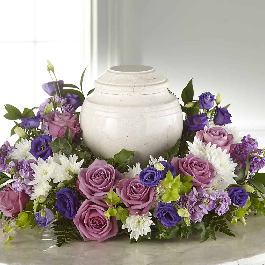 Blooming Sympathy Cremation Adornment – Floral Expressions, Auburn IL