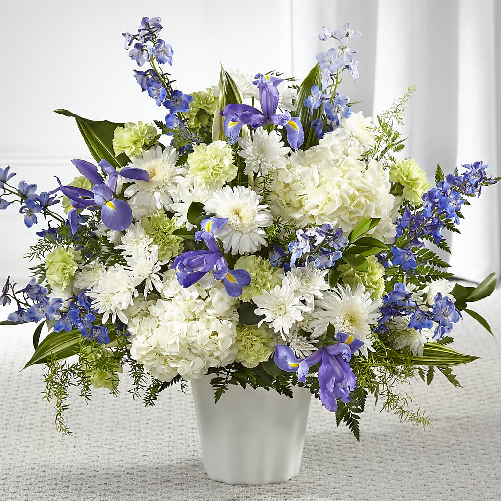 Soft Serenity Floor Basket – Floral Expressions, Auburn IL