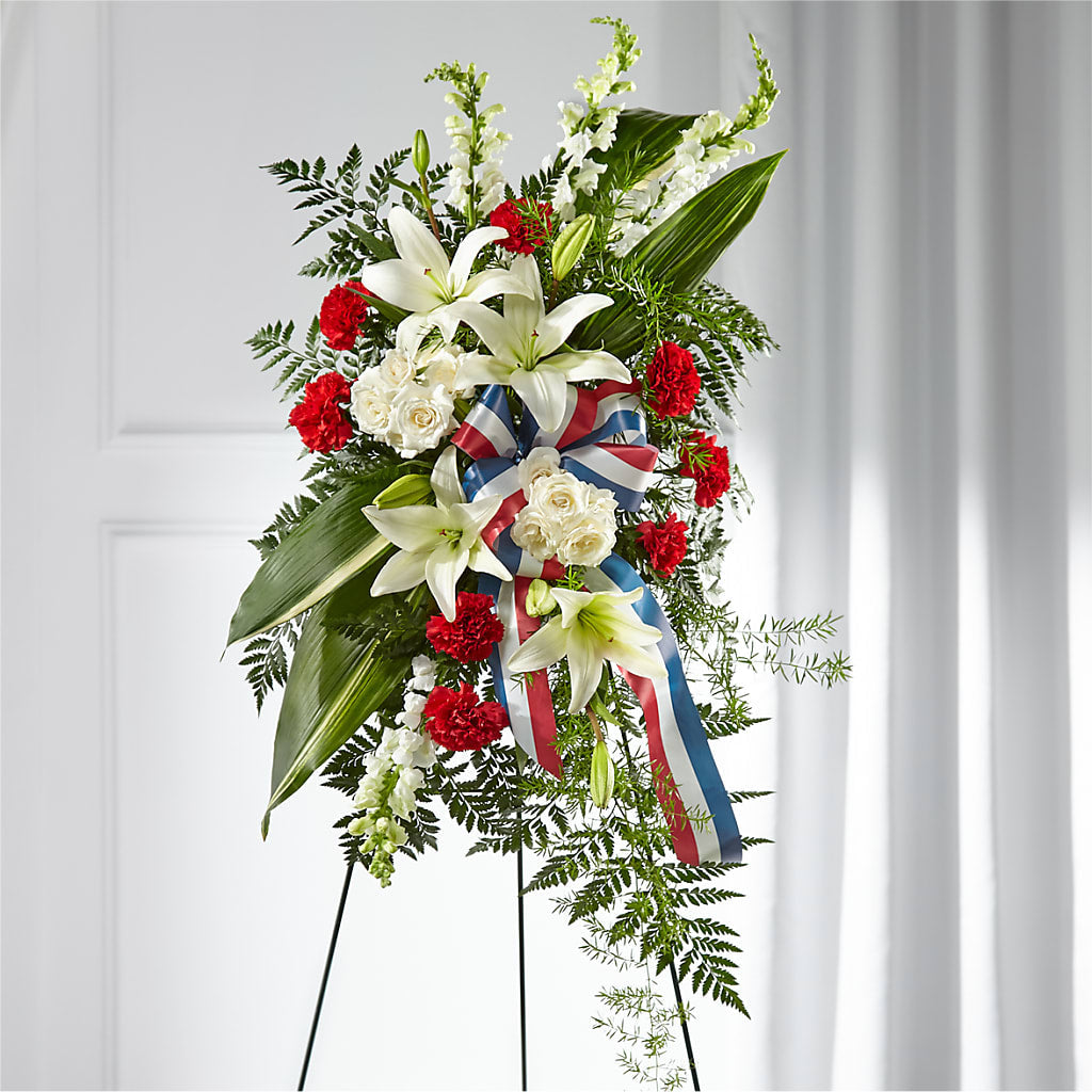 Stars of Life Standing Spray – Floral Expressions, Auburn IL