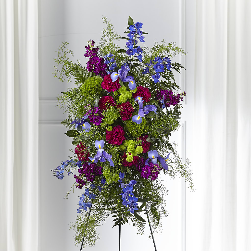 Heavenly Skies Standing Spray – Floral Expressions, Auburn IL