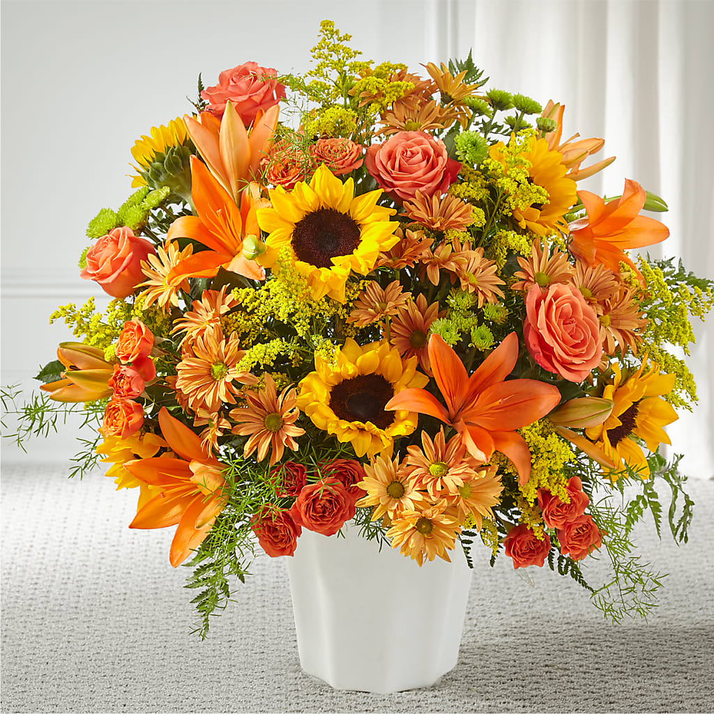 Harvest Thoughts Floor Basket – Floral Expressions, Auburn IL