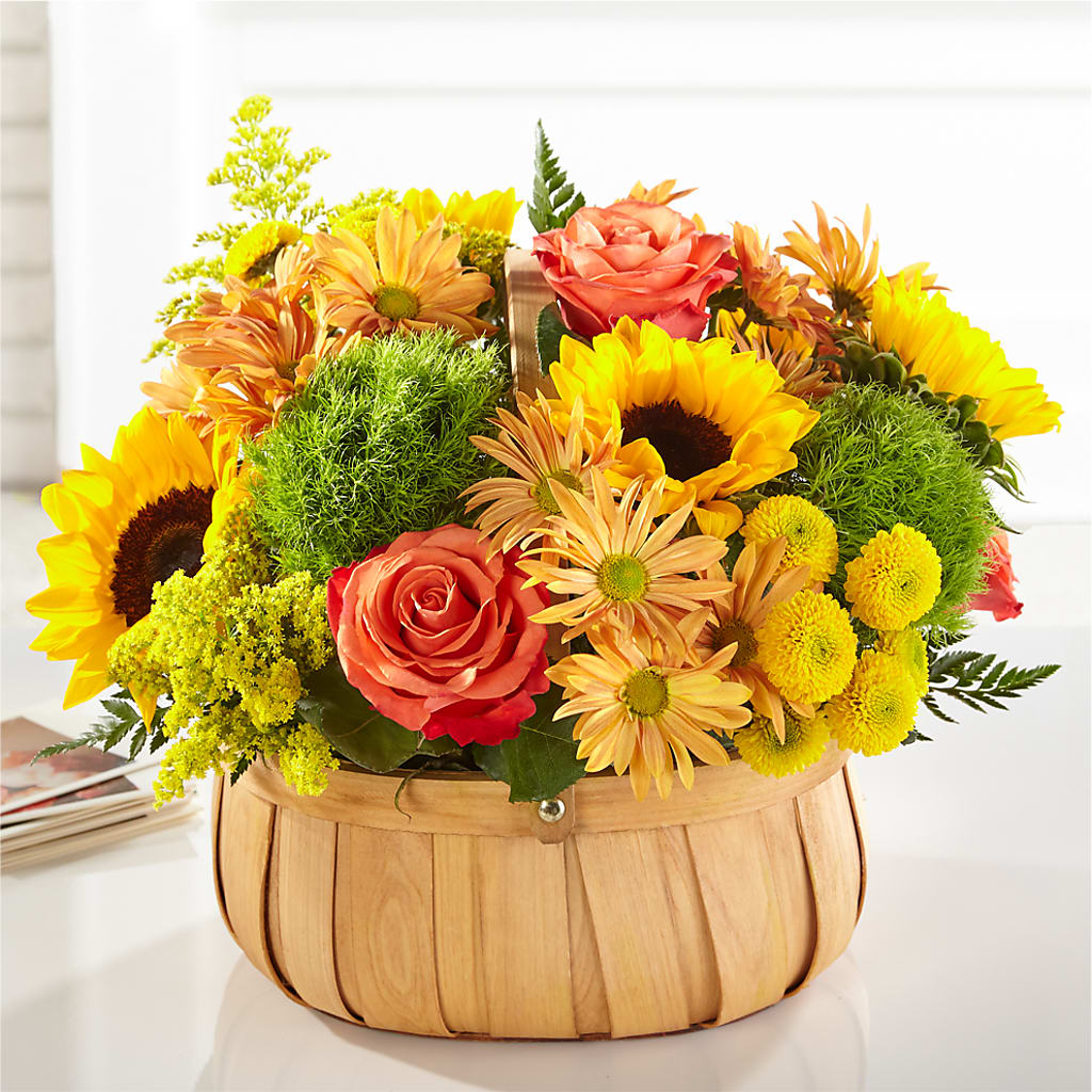 Harvest Sunflower Basket – Floral Expressions, Auburn IL