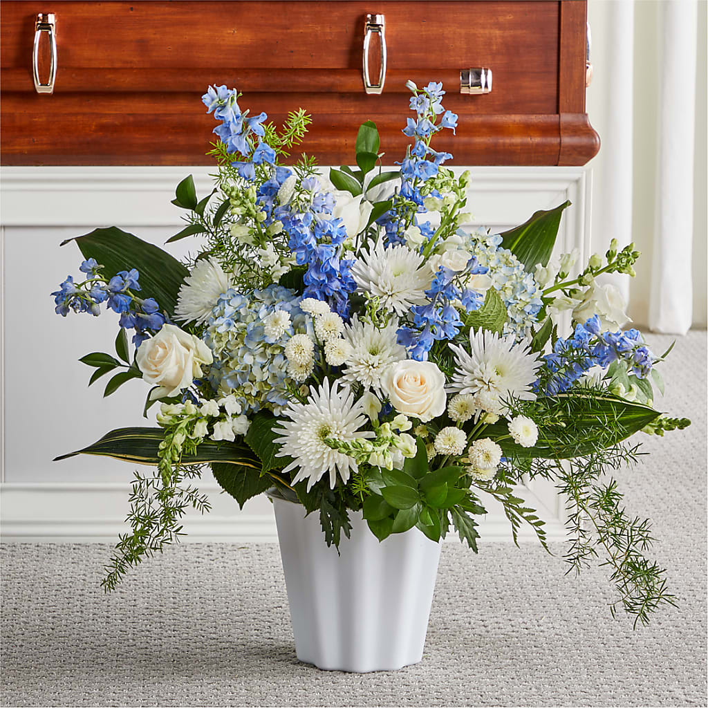 Everlasting Memories Floor Basket – Floral Expressions, Auburn IL