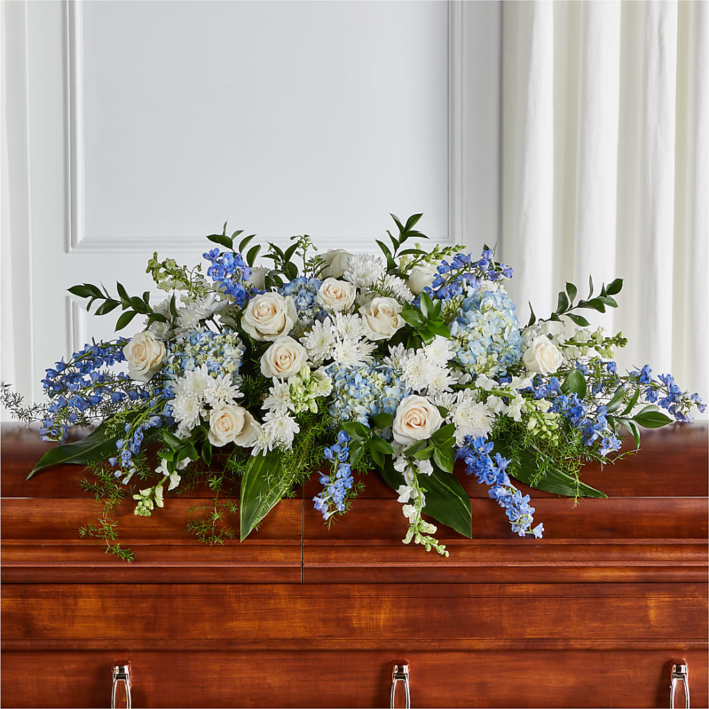 Timeless Essence Casket Spray – Floral Expressions, Auburn IL