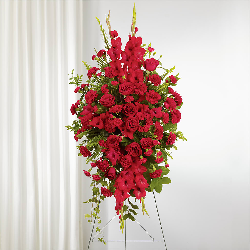 From the Heart Standing Spray – Floral Expressions, Auburn IL