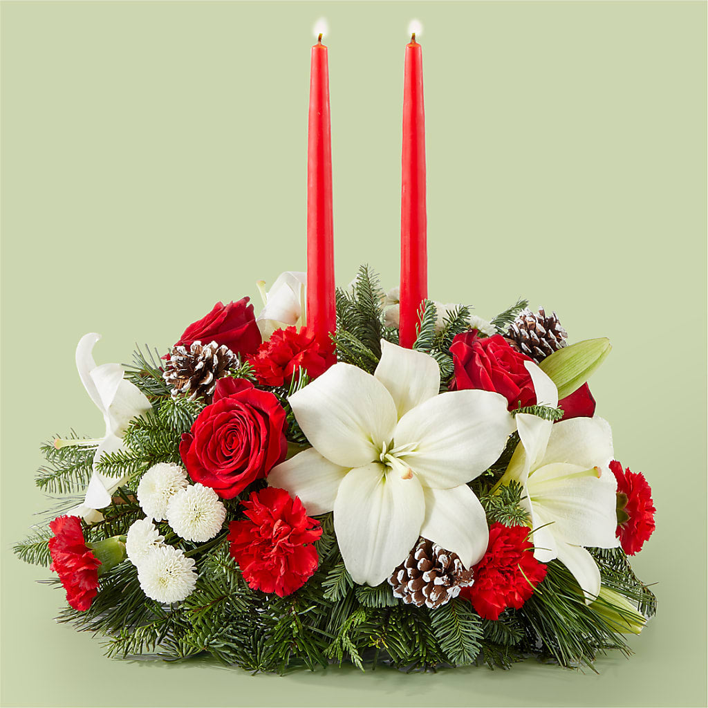 Seasonal Festivities Centerpiece – Floral Expressions, Auburn IL