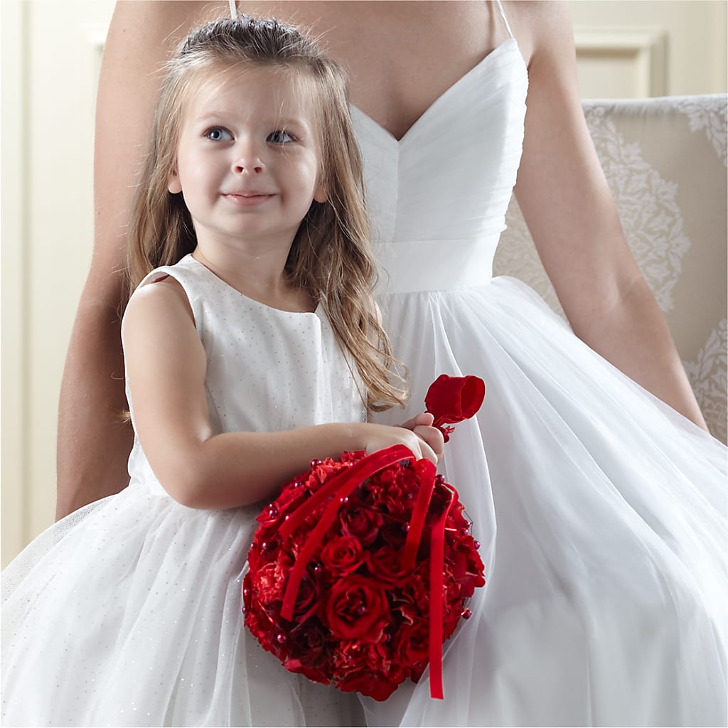 Pure at Heart Flower Girl Arrangement – Floral Expressions, Auburn IL