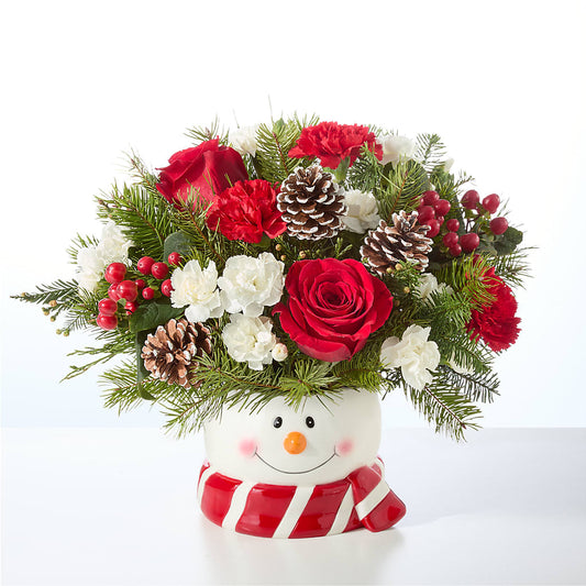 Jolly Snowman Bouquet –  Floral Expressions, Auburn IL