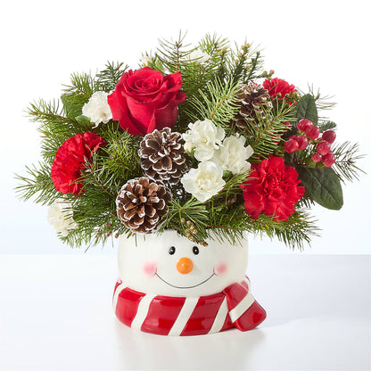 Jolly Snowman Bouquet –  Floral Expressions, Auburn IL