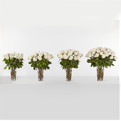 Long Stem White Rose Bouquet –  Floral Expressions, Auburn IL