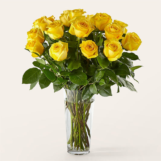 Long Stem Yellow Rose Bouquet –  Floral Expressions, Auburn IL