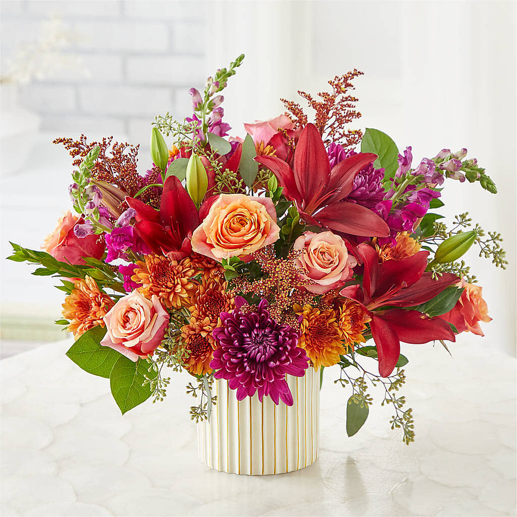 Burgundy Landscape Bouquet –  Floral Expressions, Auburn IL