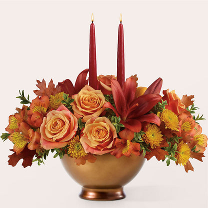 Harvest Table Centerpiece –  Floral Expressions, Auburn IL