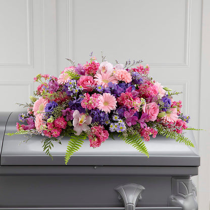 Glorious Garden Casket Spray –  Floral Expressions, Auburn IL