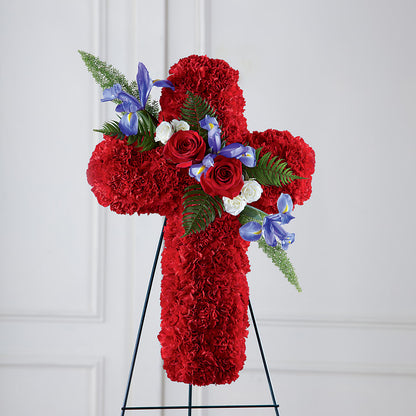 Faithful Hero Floral Cross –  Floral Expressions, Auburn IL
