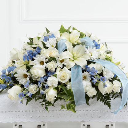 Tender Treasure Casket Spray –  Floral Expressions, Auburn IL
