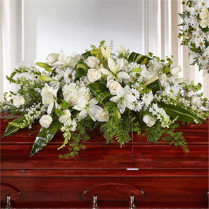 Abundance Casket Spray –  Floral Expressions, Auburn IL