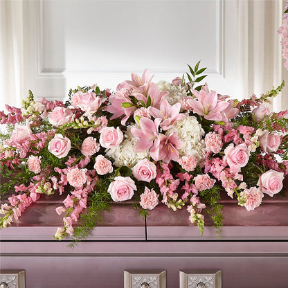 Life & Remembrance Casket Spray –  Floral Expressions, Auburn IL