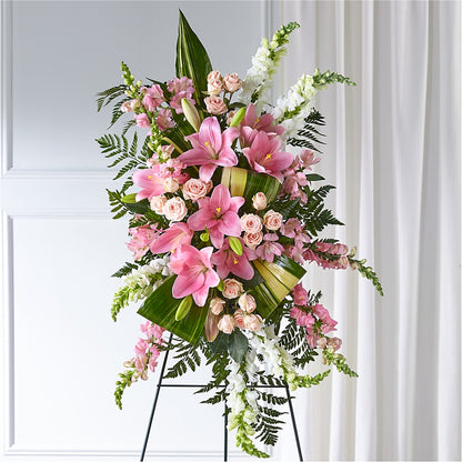 Elegant Embrace Standing Spray –  Floral Expressions, Auburn IL