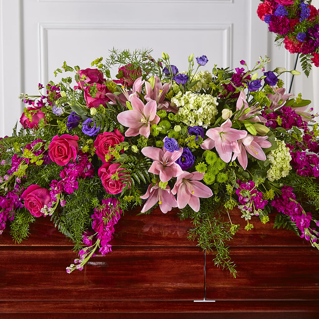 Radiant Tribute Casket Spray –  Floral Expressions, Auburn IL