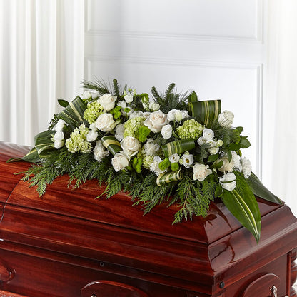 Hopeful Gesture Casket Spray –  Floral Expressions, Auburn IL