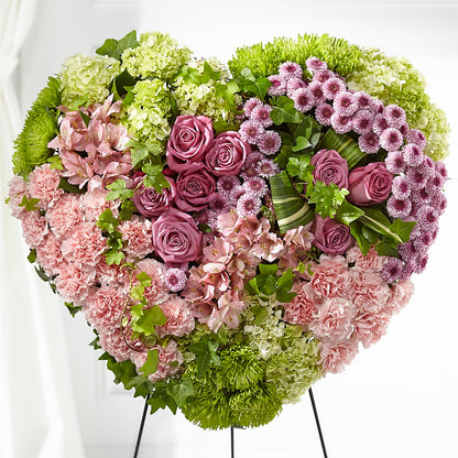 Heartwarming Standing Heart –  Floral Expressions, Auburn IL