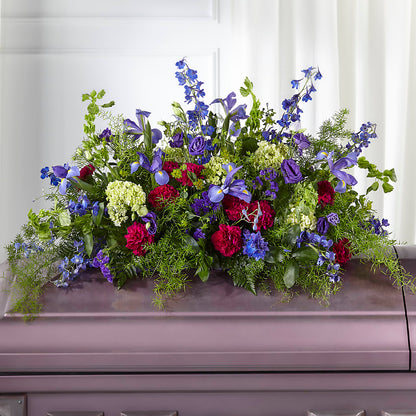 Always Treasured Casket Spray –  Floral Expressions, Auburn IL