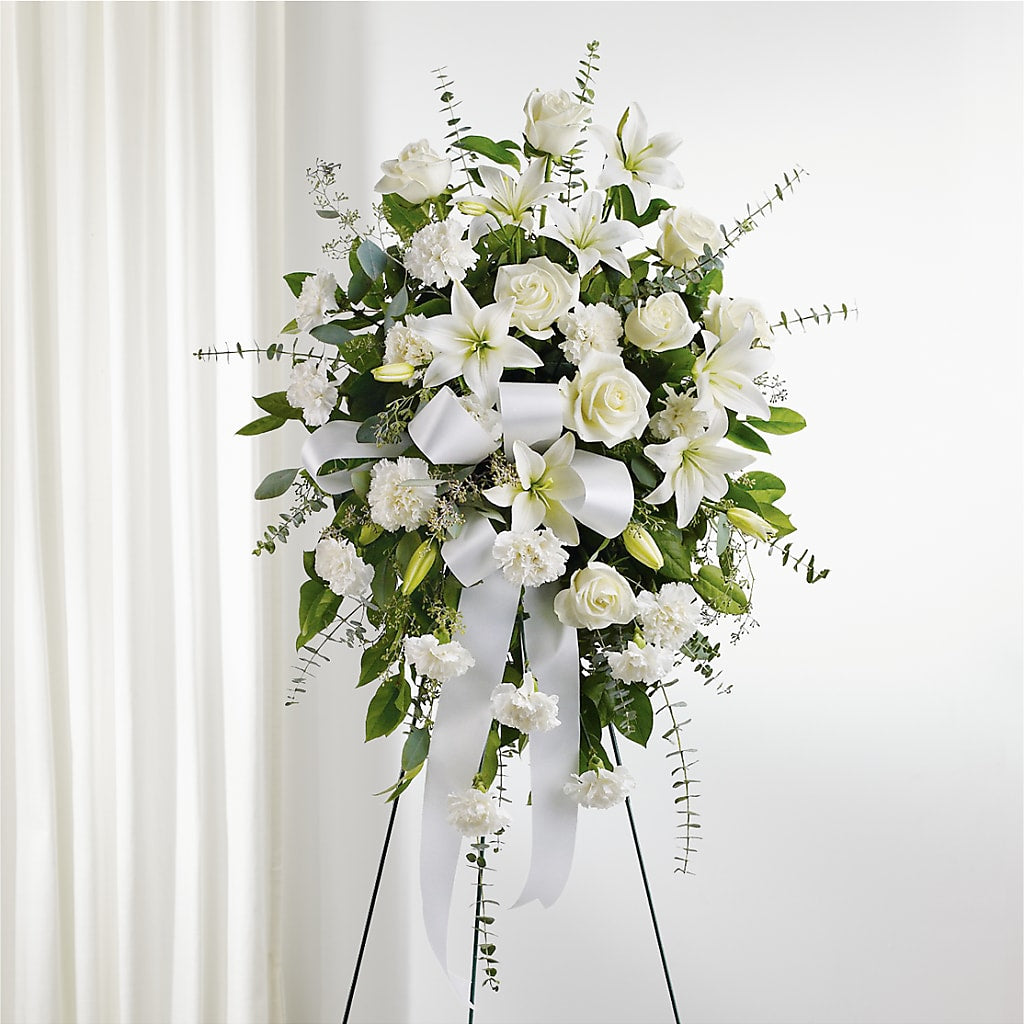 With Care Standing Spray –  Floral Expressions, Auburn IL