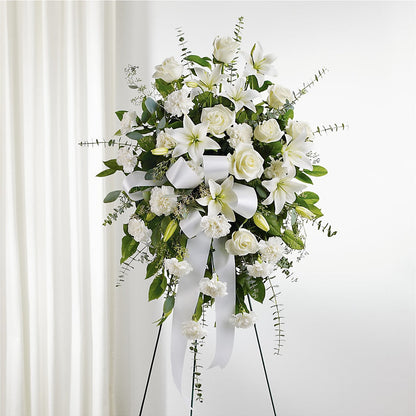 With Care Standing Spray –  Floral Expressions, Auburn IL