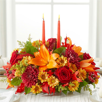 Autumn's Embrace Centerpiece –  Floral Expressions, Auburn IL