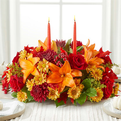 Autumn's Embrace Centerpiece –  Floral Expressions, Auburn IL