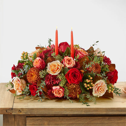 Gather Near Centerpiece –  Floral Expressions, Auburn IL