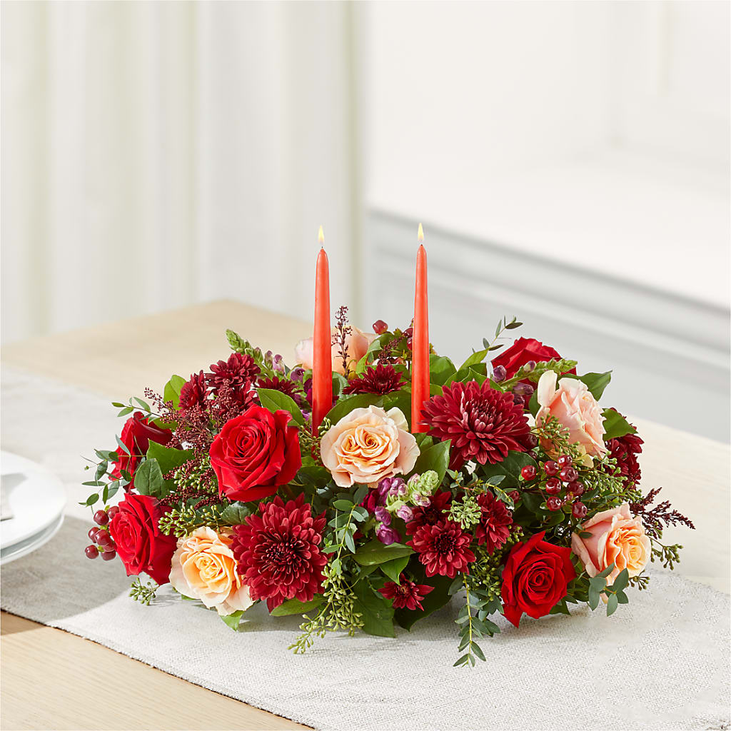 Most Thankful Centerpiece –  Floral Expressions, Auburn IL